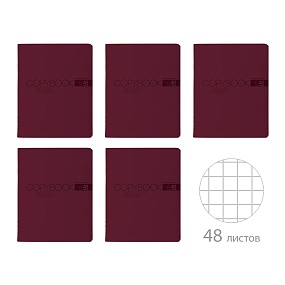 Тетрадь общая BrunoVisconti®
А5 (165 х 203 мм)
"MY COLOR" БУРГУНДИ 48 л., клетка
Арт. 7-48-1376
