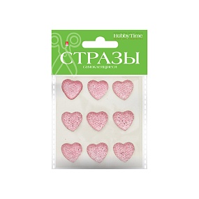 НАБОР САМОКЛЕЯЩИХСЯ СТРАЗ №85 "СЕРДЕЧКИ", 20 ММ, 4 ЦВ.
Арт. 2-343/03