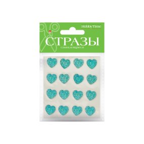 НАБОР САМОКЛЕЯЩИХСЯ СТРАЗ №92 "СЕРДЕЧКИ", 14 ММ, 4 ЦВ.
Арт. 2-344/01