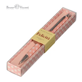 Ручка BrunoVisconti®
шариковая автоматическая, 0.7 мм, синяя
FELICITA «ФАНТАЗИЯ»
металлический корпус, в футляре
Арт. 20-0263/01