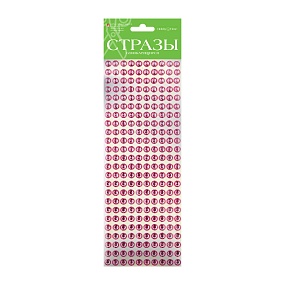 НАБОР САМОКЛЕЯЩИХСЯ СТРАЗ №13 "ОДНОТОННЫЕ", 8 ММ, 6 ЦВ.
Арт. 2-126/01