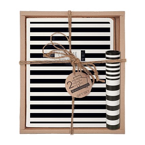 Набор подарочный "BLACK&WHITE.NEW. Полоски" (две тетради и ручка в тубе)
Арт. 7-48-1269-3/2