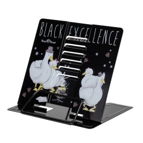 ПОДСТАВКА ПОД КНИГИ, МЕТАЛЛИЧЕСКАЯ "BLACK EXCELLENCE. DUCKS" с  регулируемым наклоном (металл.)
Арт. 24-0013/01