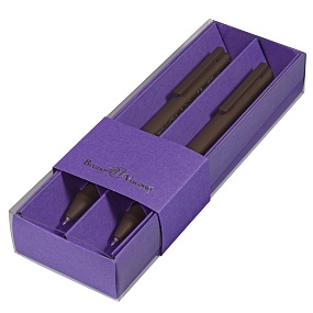 Набор BrunoVisconti®
из 2-х шариковых автоматических  ручек
"POINTCLICK"0.38 мм, синий, в картонном сиреневом  футляре Original
Арт. 20-0379/0101