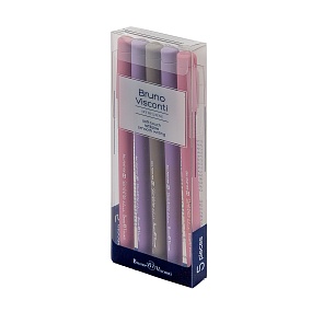 Набор из 5-ти ручек BrunoVisconti®
шариковые, 0.5 мм, синие
SlimWrite. RIO
Арт. 20-0055-5