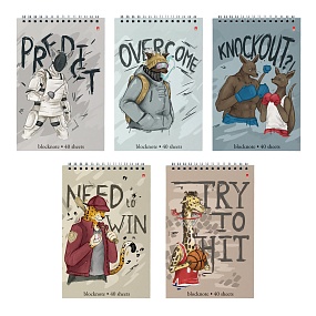 Блокнот Альт®
А5 (127 х 202 мм)
"НА СПОРТЕ" мультиколор 40 л.
Арт. 3-40-767
обложка в ассортименте