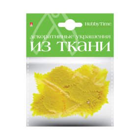 ДЕКОРАТИВНЫЕ УКРАШЕНИЯ ИЗ ТКАНИ, НАБОР №16  "ЛИСТОЧКИ - 2" ( 4 ВИДА ) 
Арт. 2-159/12
