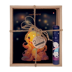 Набор подарочный "OCTOPUS PARTY. Prankster" (две тетради и ручка в тубе)
Арт. 7-48-1297-3/4