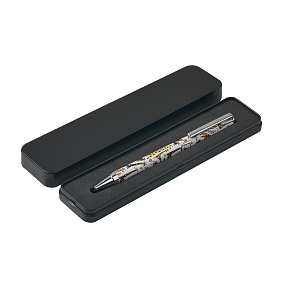 Ручка шариковая автоматическая BrunoVisconti®
"DOLCE VITA" цвет корпуса multicolor
0.7 мм, синий, в металическом черном  футляре
Арт. 20-0252-06/01