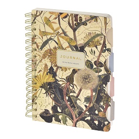 ЗАПИСНАЯ КНИЖКА "ART JOURNAL" А5,120 Л. НА ГРЕБНЕ, С РАЗДЕЛИТЕЛЯМИ"FLORA.Summer Greens"
Арт. 3-737/06