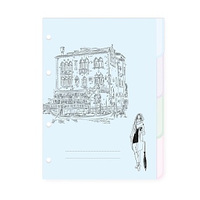 КОМПЛЕКТ РАЗДЕЛИТЕЛЕЙ ДЛЯ ТЕТРАДИ НА КОЛЬЦАХ  А5, 4 Л. ЦВЕТНОЙ ВИД 1
Арт. 7-50-473/01