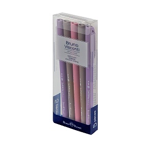 Набор из 5-ти ручек BrunoVisconti®
шариковые масляные, 0.5 мм, синие
SoftWrite. RIO
Арт. 20-0096-5