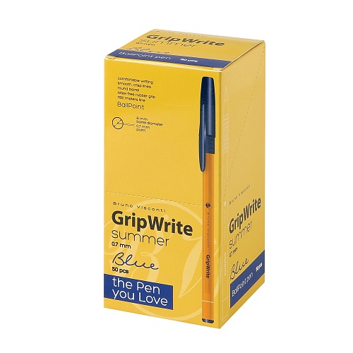 Ручка шариковая BrunoVisconti®
0.7 мм, синий
GripWrite Summer
Арт. 20-0326/07: фото #7
