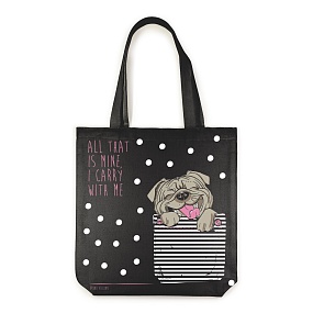 СУМКА-ШОППЕР BLACK "КАРМАННЫЕ ЖИВОТНЫЕ.СОБАЧКА" 34х36 см
Арт. 16-004-02/18