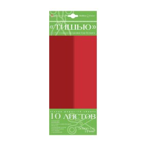 Набор цветной бумаги "тишью" HOBBY TIME
(115 х 282 мм), 10 листов
красный/ бордовый
Арт : 2-144/05