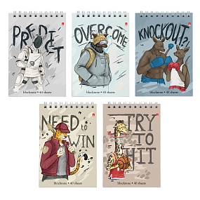 Блокнот Альт®
А6 (94 х 132 мм)
"НА СПОРТЕ" мультиколор 40 л.
Арт. 3-40-768
обложка в ассортименте