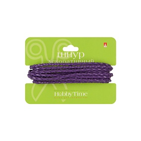 ШНУР ДЕКОРАТИВНЫЙ ИЗ ЭКОКОЖИ ПЛЕТЕНЫЙ КРУГЛЫЙ, Ø 3 ММ, 2 М, СИРЕНЕВЫЙ
Арт. 2-154/75