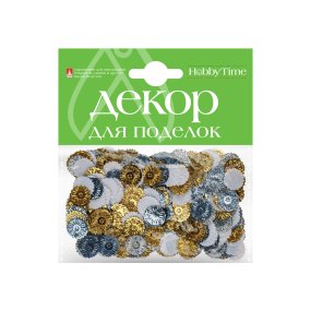 ДЕКОРАТИВНЫЕ ЭЛЕМЕНТЫ НАБОР № 23 "СНЕЖИНКИ  M", ( 3 ВИДА )
Арт. 2-420/02