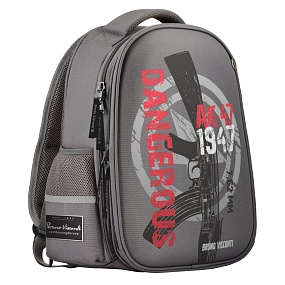 Рюкзак BrunoVisconti®
облегченная капсула
серый  с эргономичной спинкой
«МИЛИТАРИ 7,62 ММ»
Арт. 12-001-077/05