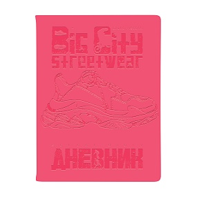 ДНЕВНИК ШКОЛЬНЫЙ  "OXFORD" STREET WEAR (ЯРКО-РОЗОВЫЙ) (48 л)
Арт. 10-308/01