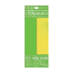 Набор цветной бумаги "тишью" HOBBY TIME
(115 х 282 мм), 10 листов
желтый/ ярко-зеленый
Арт : 2-144/08