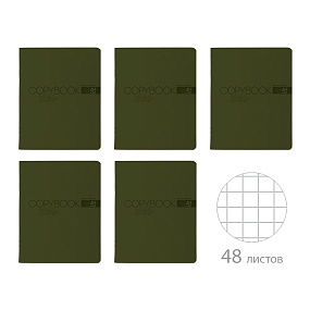 Тетрадь общая BrunoVisconti®
А5 (165 х 203 мм)
"MY COLOR" ХАКИ 48 л., клетка
Арт. 7-48-1378
