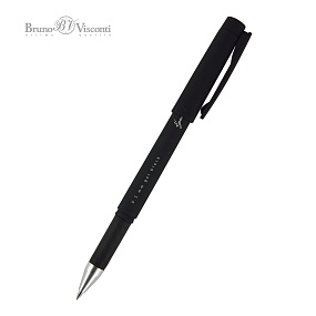 Ручка гелевая BrunoVisconti®
"ÉGOÏSTE" цвет корпуса черный
0.5 мм, в тубе Black
Арт. 20-0133