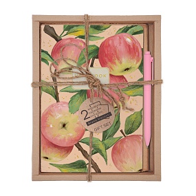НАБОР ПОДАРОЧНЫЙ "FLORA.PARADISE.Яблоки" (ДВЕ ТЕТРАДИ BV И РУЧКА)
Арт. 7-40-001/227-3