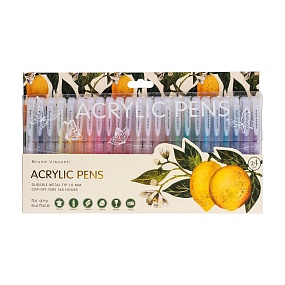 Набор BrunoVisconti®
из 24-х акриловых ручек
"FLORA.Paradise.Lemons"
1 мм
Арт. 20-0500/02