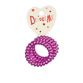 РЕЗИНКА ДЛЯ ВОЛОС СПИРАЛЬНАЯ ПЕРЛАМУТРОВАЯ 3 ШТ 
Арт. 2-712/222