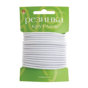 РЕЗИНКА КРУГЛАЯ, БЕЛАЯ, ДИАМЕТР 3ММ, ДЛИНА 4М
Арт. 2-675/05