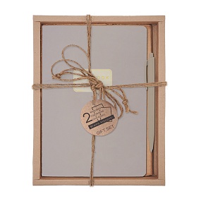 НАБОР ПОДАРОЧНЫЙ "MONOCOLOR" TOTAL BEIGE.MOONLIGHT" (ДВЕ ТЕТРАДИ BV И РУЧКА)
Арт. 7-40-1366/20-3