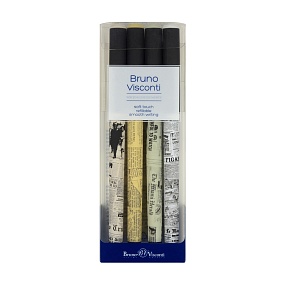 Набор BrunoVisconti®
из 4-х шариковых ручек
0.7 мм, синий, "PrimeWrite.ГАЗЕТА»
Арт. 20-0293-4/3