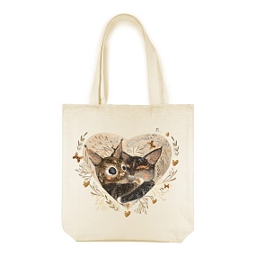 Сумка-шоппер BrunoVisconti®
 (340 х 360 мм)
"LOVE ME.КОТИКИ. ОДНО СЕРДЦЕ"
Арт. 16-004-03/05