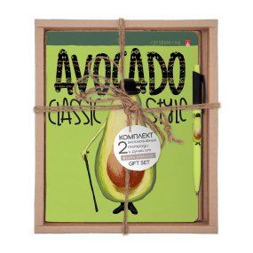 НАБОР ПОДАРОЧНЫЙ "Avocado Style. Classic" (ДВЕ ТЕТРАДИ И РУЧКА)
Арт. 7-48-1207-2/3