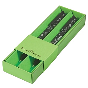 Набор BrunoVisconti®
из 2-х шариковых ручек
"ARTCLICK"0.5 мм, синий, в картонном салатовом  футляре "Caffè nero.Time"
Арт. 20-0281/2626