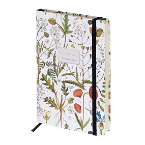 ЗАПИСНАЯ КНИЖКА "MEGAPOLIS JOURNAL" А5, 100 Л.  НА РЕЗИНКЕ, "FLORA.ЛУГОВЫЕ ТРАВЫ",  линейка
Арт. 3-479/06