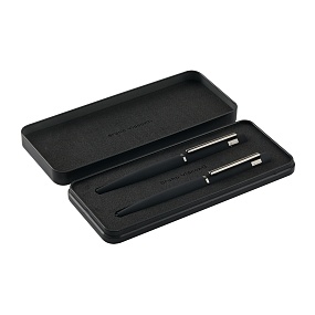 Ручка роллер и карандаш BrunoVisconti®
"VERONA" цвет корпуса черный
1 мм, синий, в черном  футляре
Арт. 20-0343/0349-13