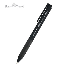 Ручка шариковая автоматическая BrunoVisconti®
"CITYCLICK.BLACK" 
1 мм, синяя
Арт. 20-0518