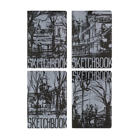 SKETCHBOOK BrunoVisconti®
«МИКС - 2» 147х210  мм, 40 л.
Черный 80 г, декоративная нить
Арт. 3-580/02
обложка в ассортименте