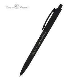 Ручкa BrunoVisconti
шариковая автоматическая, 0.5 мм, синяя
SlimClick. BLACK
Арт. 20-0073