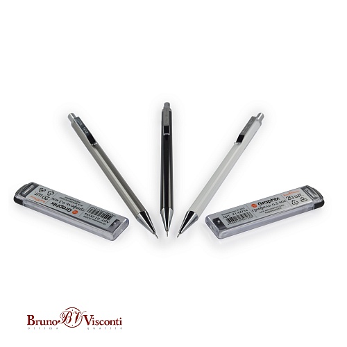 Карандаш BrunoVisconti®
механический, 0.3 мм, НВ, с ластиком
UltraGraphix
Арт. 21-0033: фото #16