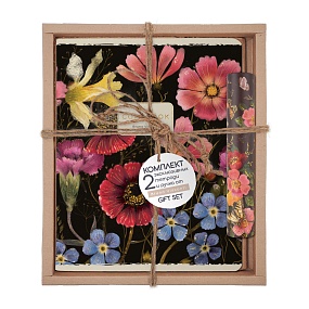 Набор подарочный "FLORA.BLACK NIGHT.Flower Miracle" (две тетради и ручка в тубе)
Арт. 7-48-1392-3/4