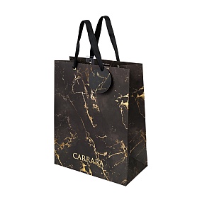 Пакет бумажный упаковочный подарочный BrunoVisconti®
 (260 х 324 х 130 мм)
"CARRARA"
Арт. 2-852/12