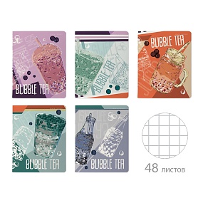 Тетрадь общая BrunoVisconti®
А5 (165 х 203 мм)
"BUBBLE TEA" 48 л., клетка
Арт. 7-48-1328
обложка в ассортименте