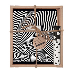 Набор подарочный "BLACK&WHITE. Полоски" (две тетради и ручка в тубе)
Арт. 7-48-1210-3/5