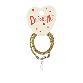 ШНУРОК С ЗАСТЕЖКОЙ ИЗ ЭКОКОЖИ ПЛЕТЕНЫЙ КРУГЛЫЙ,  Ø 3 ММ,  1 ШТ, 41 СМ, 2 ЦВЕТА 
Арт. 2-155/21