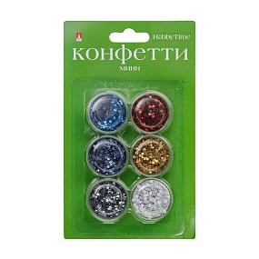 МИНИ-КОНФЕТТИ ДЛЯ ДЕКОРА "ЗВЕЗДОЧКИ" 3ММ, ( 6 ЦВЕТОВ )
Арт. 2-419/07