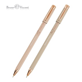 Ручка шариковая BrunoVisconti®
"HAPPYWRITE" 
0.38 мм, синяя "TOTAL.BEIGE"
Арт. 20-0215/79