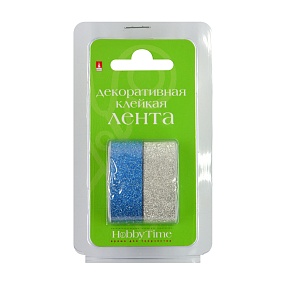 ДЕКОРАТИВНАЯ КЛЕЙКАЯ ЛЕНТА С ГЛИТТЕРОМ, 15ММ Х 5М, БЛИСТЕР, 2 ДИЗАЙНА, ВИД 7
Арт. 2-439/07